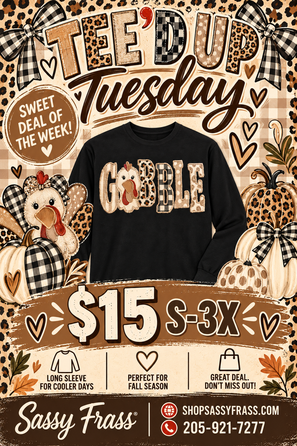 TEE'D UP TUESDAY TEE OF THE WEEK-GOBBLE