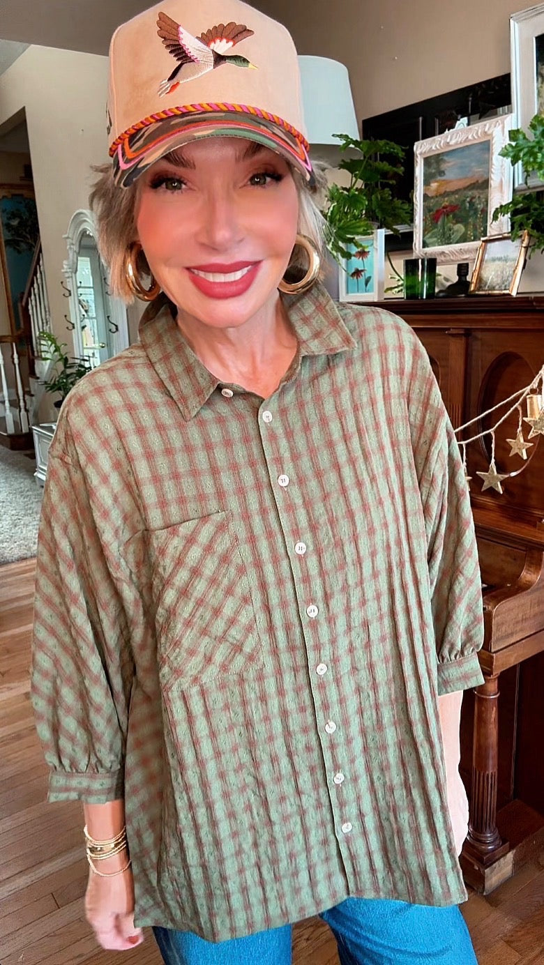 Perfectly Plaid Top