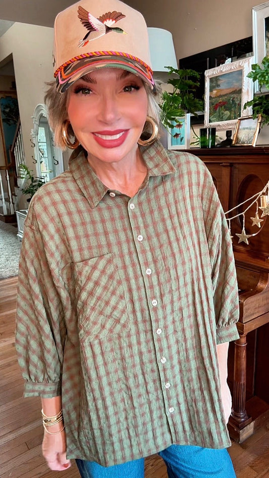Perfectly Plaid Top