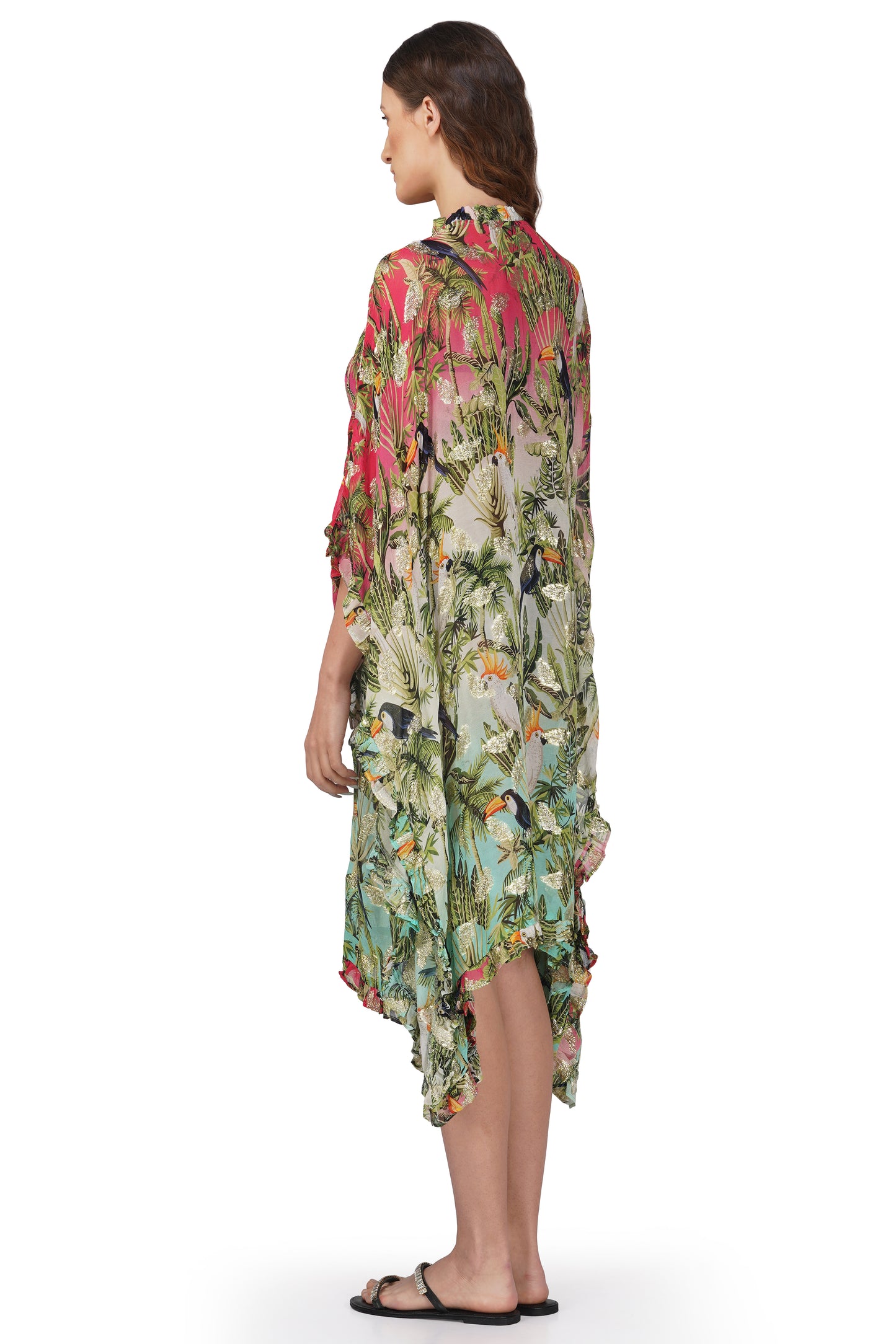 Chirping Birds Frill Kaftan