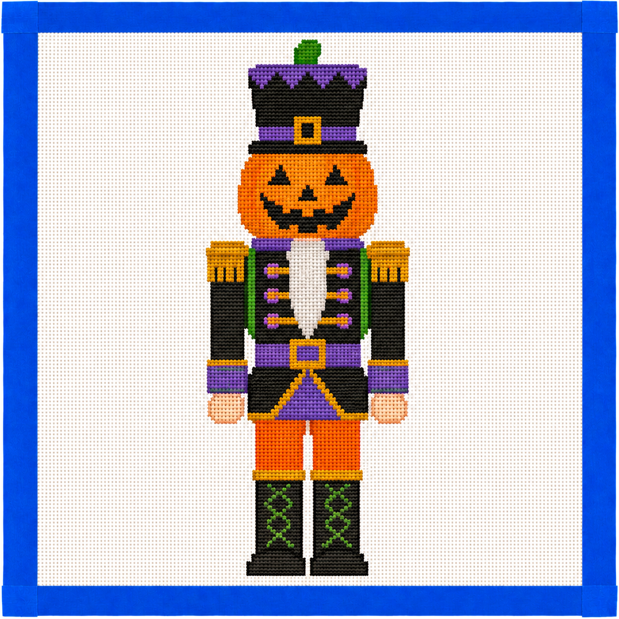 Halloween Nutcracker Printed Needlepoint Canvas