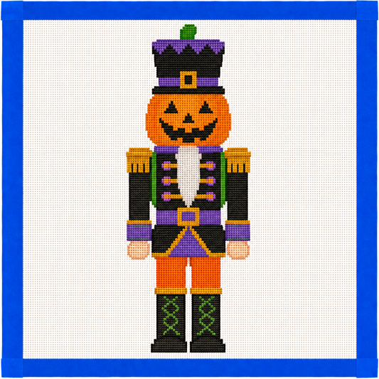 Halloween Nutcracker Printed Needlepoint Canvas