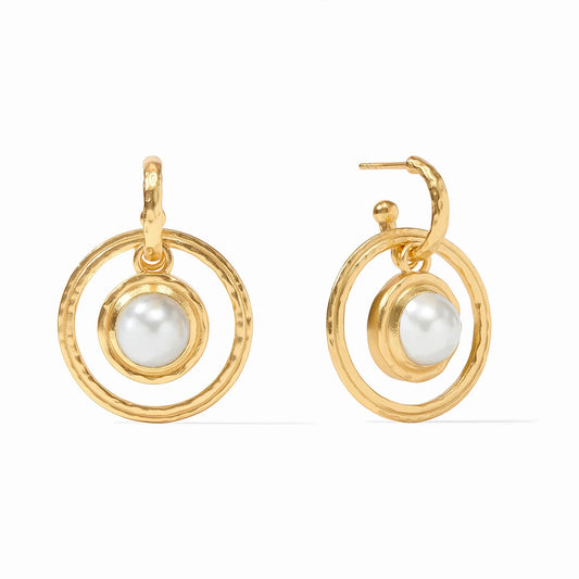 Julie Vos Astor Charm Earring- Pearl