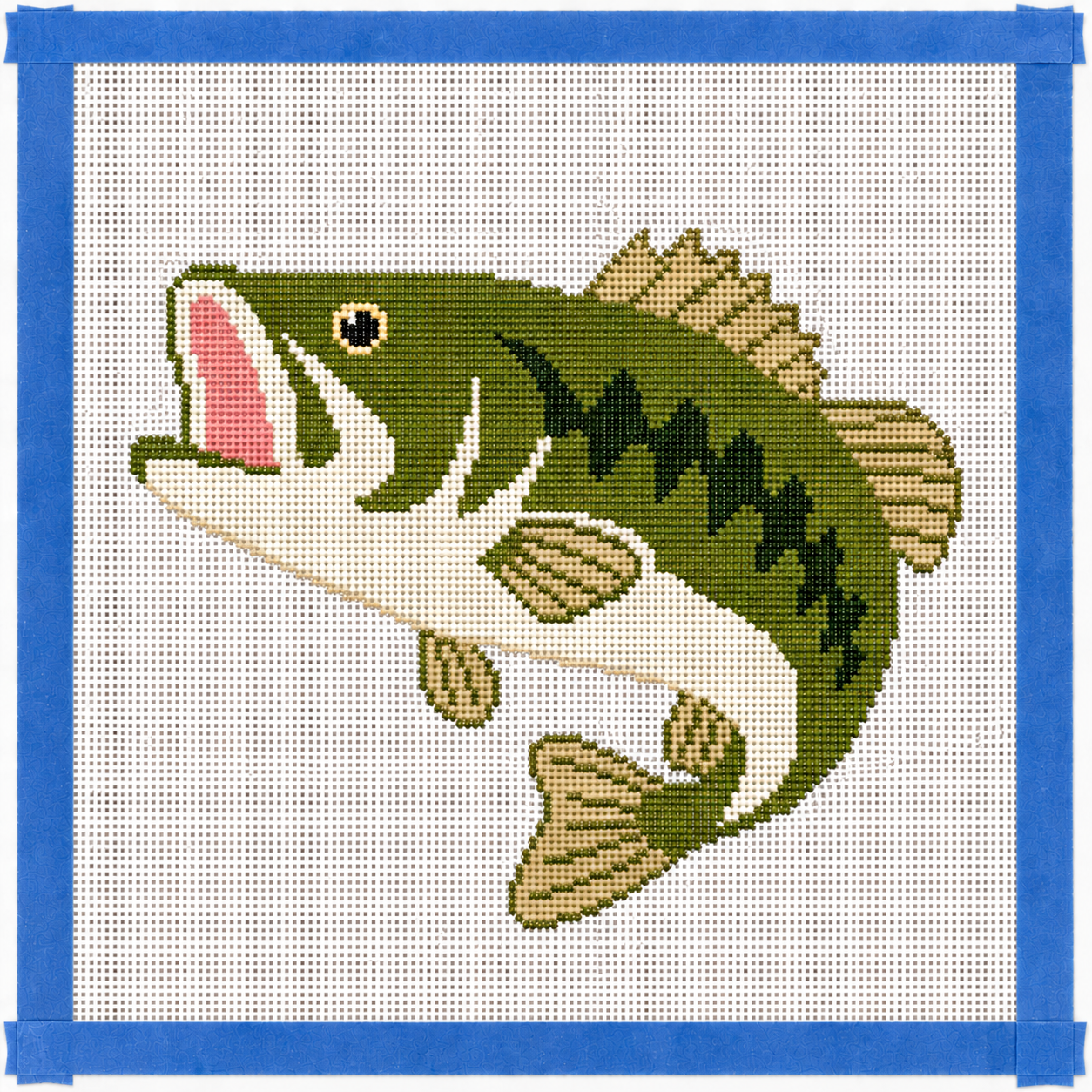 Bass Printed Needlepoint Canvas