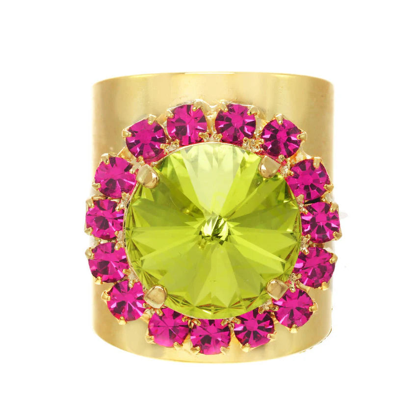 TOVA Jacci Ring in Fuschia