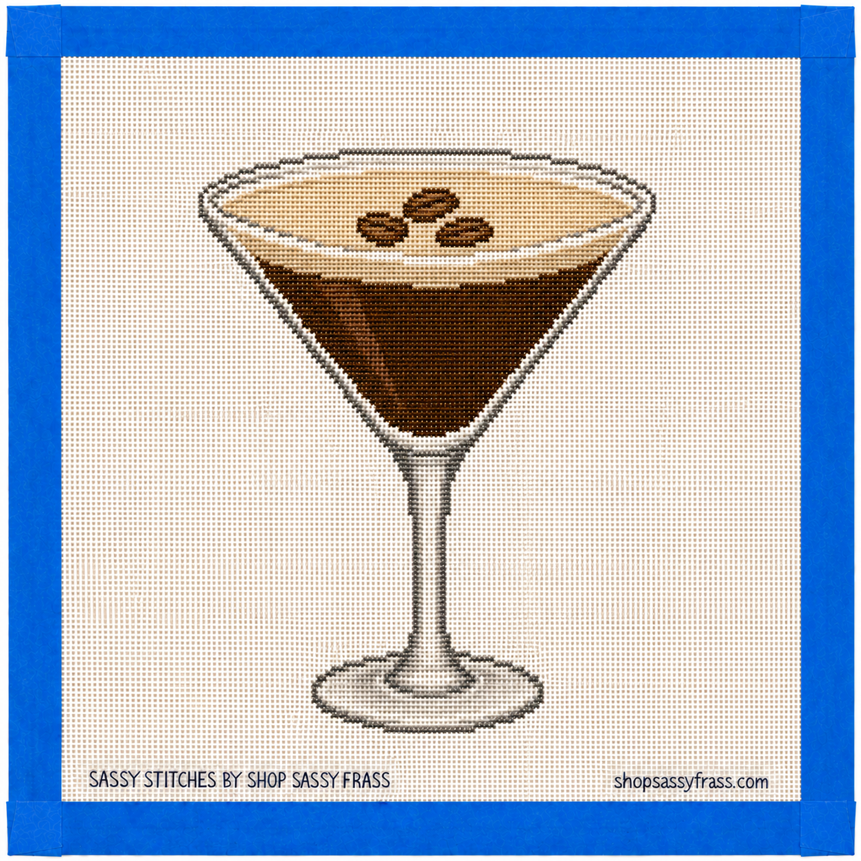 Espresso Martini Printed Needlepoint Canvas