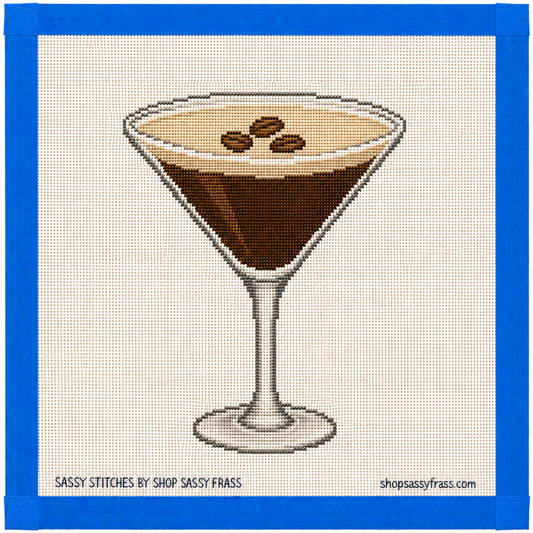 Espresso Martini Printed Needlepoint Canvas