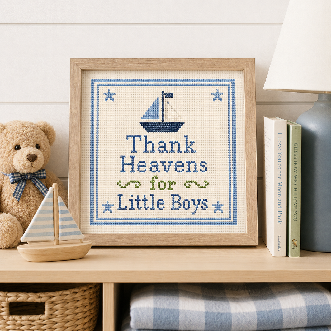 Little Boys Printed Needlepoint Canvas