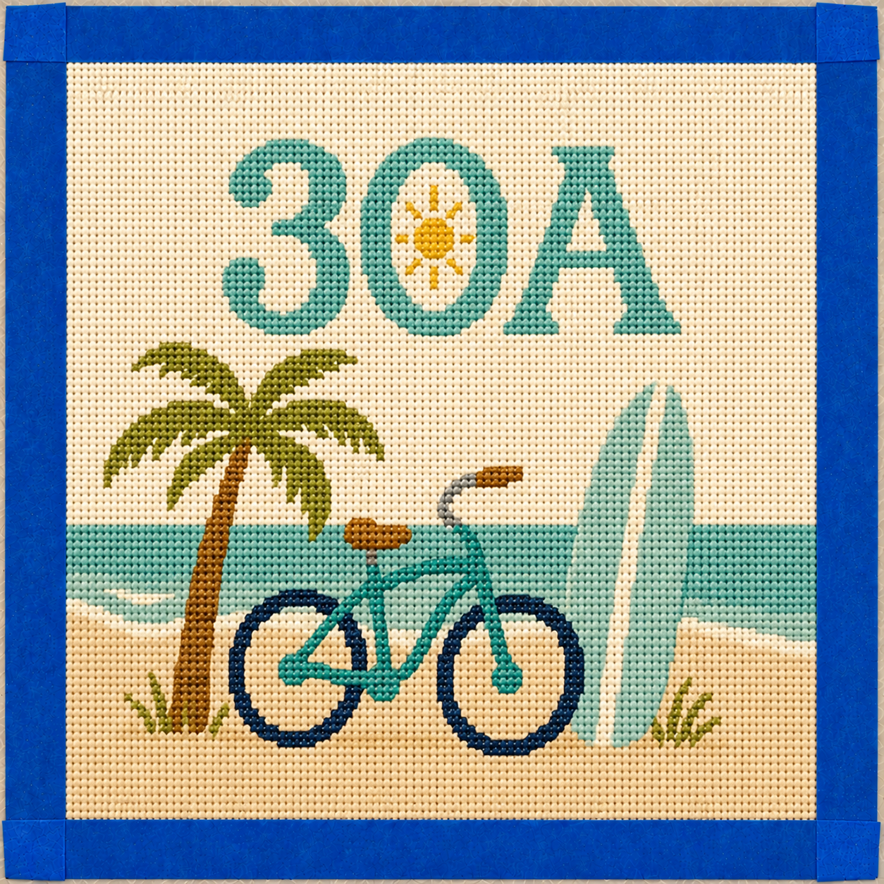 30A Printed Needlepoint Canvas