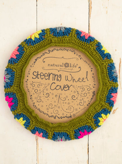 Natural Life Crocheted Steering Wheel Cover