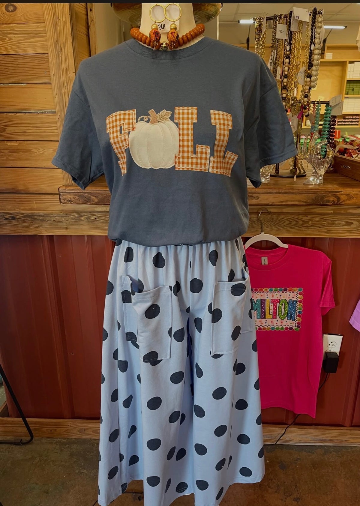 Gingham Fall Tee