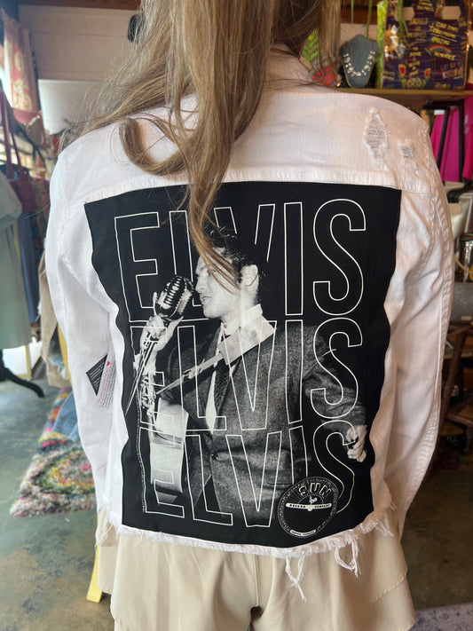 Eda & Betty ELVIS White Dehim Jacket