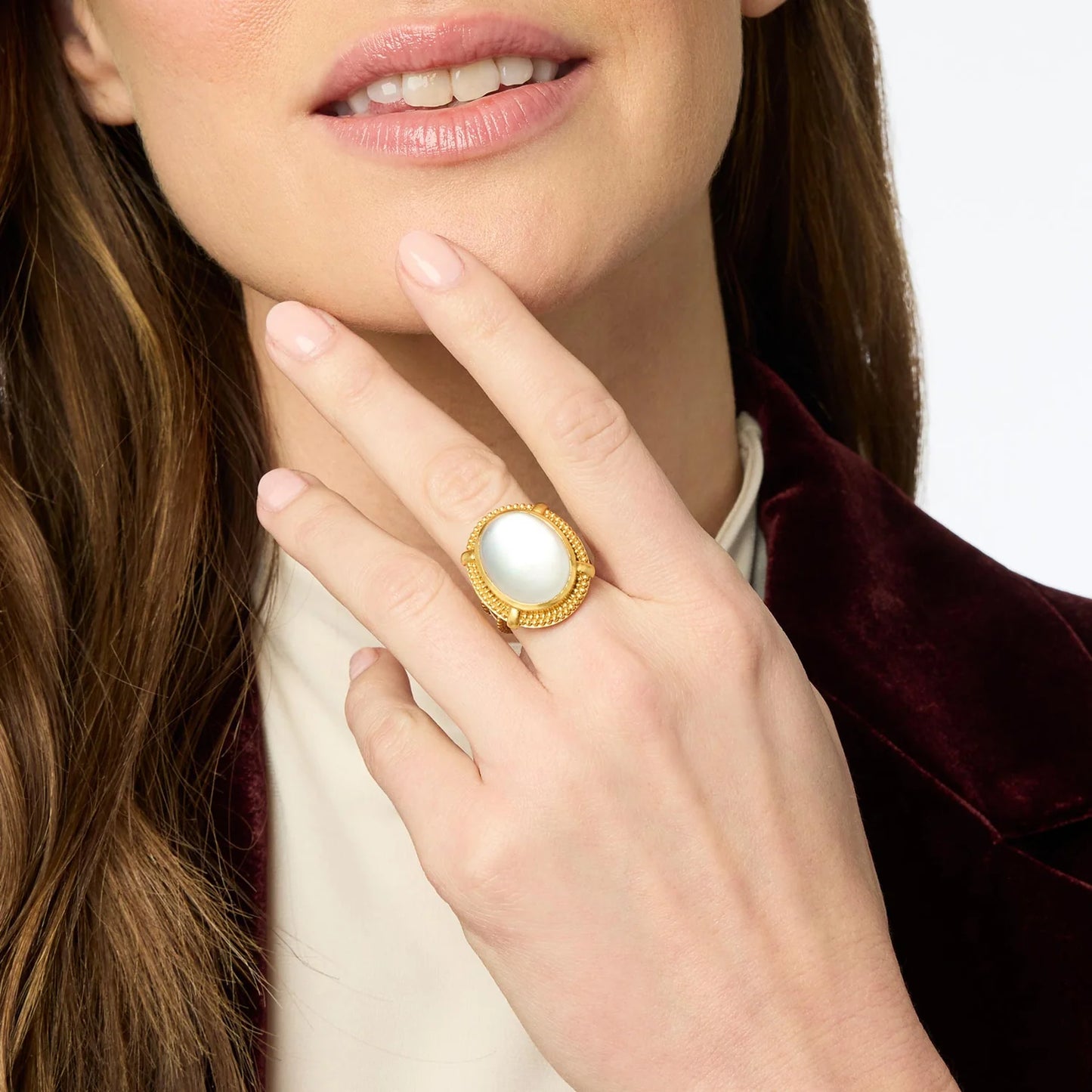 Julie Vos Cabochon Statement Ring