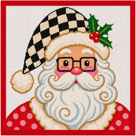 Poppa Noel Needlepoint Canvas