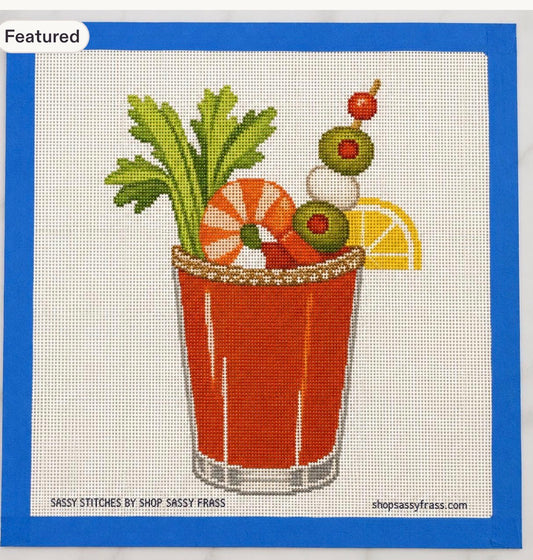 Bloody Mary Printed Needlepoint Canvas