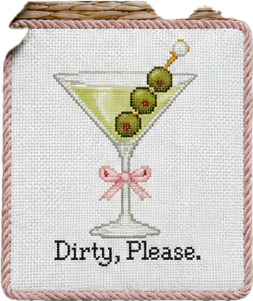 Dirty Please Printed Needlepoint Canvas