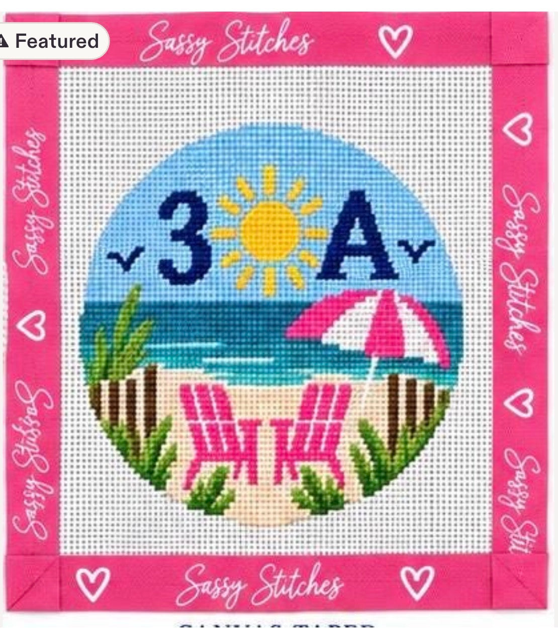 30A Ornament Printed Needlepoint Canvas l