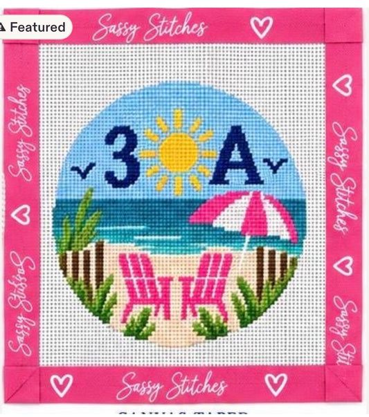 30A Ornament Printed Needlepoint Canvas l