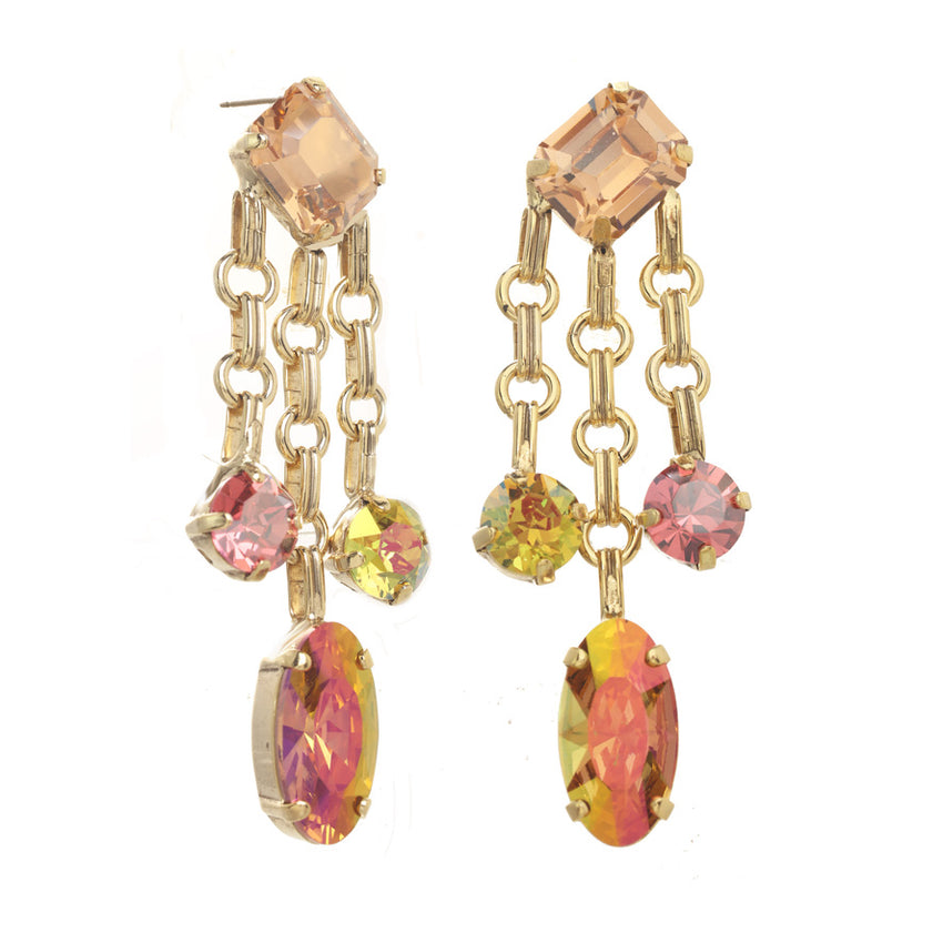 TOVA Stella Peach Champagne Earrings- E7092PECH