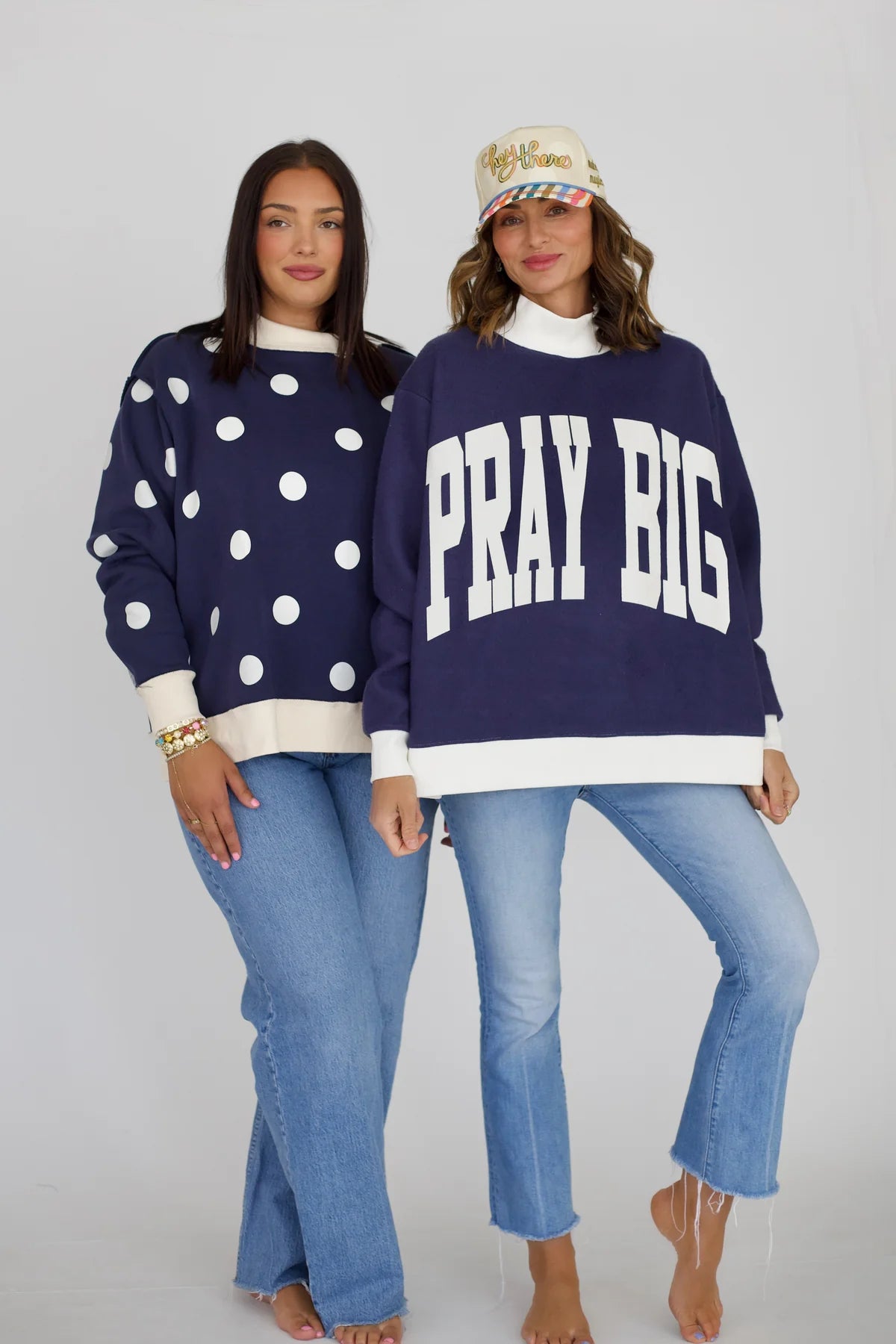 Poppy and Pine Reversible Mock Necks
