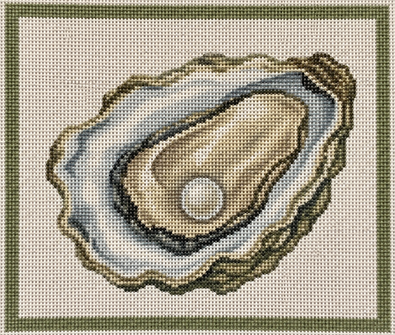 Oyster Printed Needlepoint Canvas
