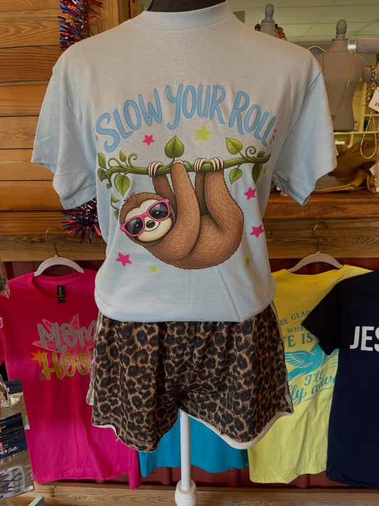 Slow Your Roll Sloth Tee