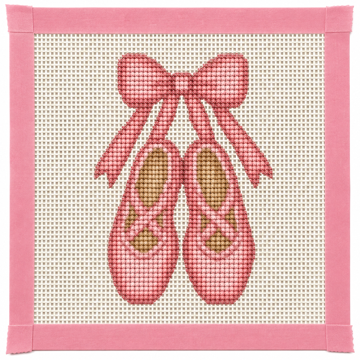 Ballet Shoes Needlepoint Canvas