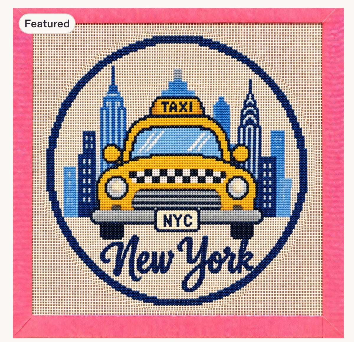 NYC Apple Printed Needlepoint Canvas (Copy)