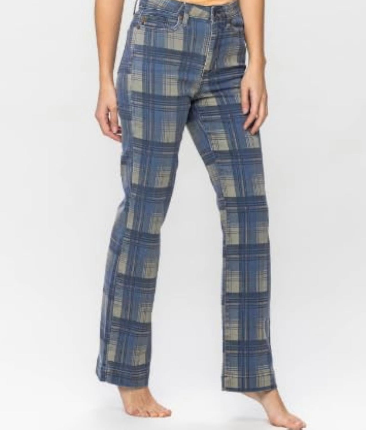 Judy Blue Gossip Girl Retro Plaid Jean