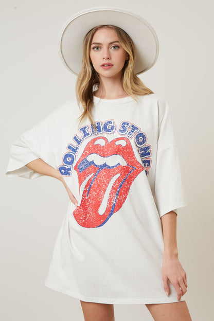 Rolling Stones Licensed Oversized T-Shirt