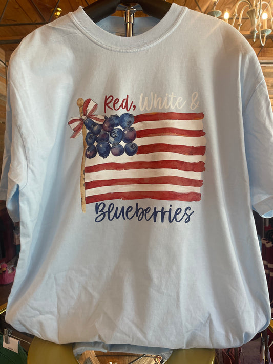 Red, White & Blueberries Tee