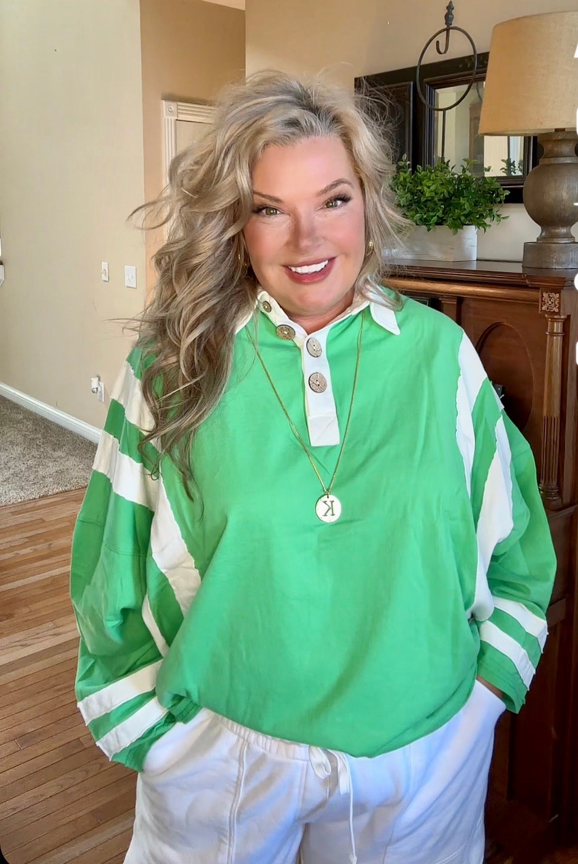 Go For The Green Oversized Pullover