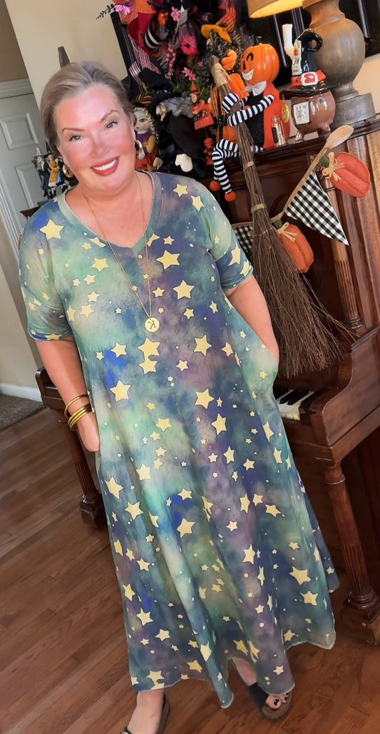 Rare Bird One Size Star T-Shirt Dress