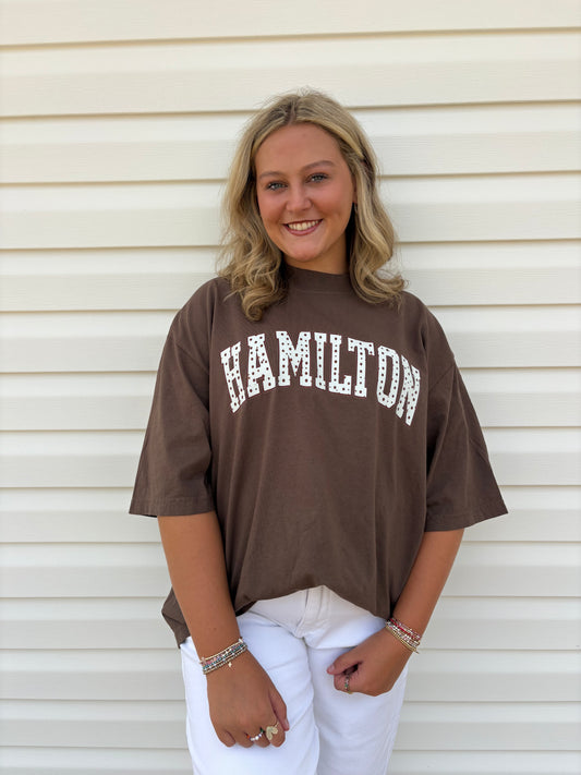 Polka Dot Hamilton Oversized Tee