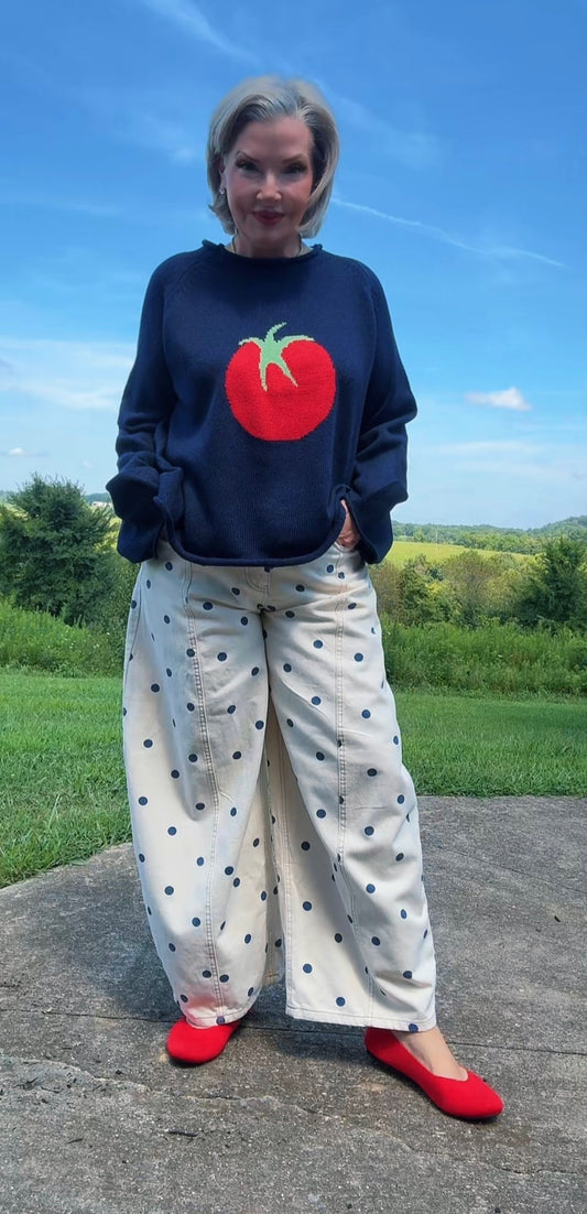 Spotted in Style Barrel Jean