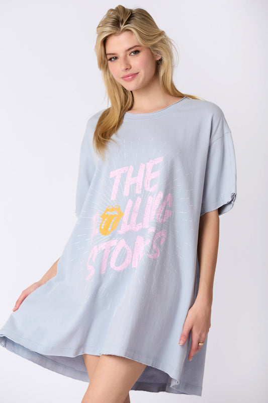 Oversized Graphic Tee Rolling Stones