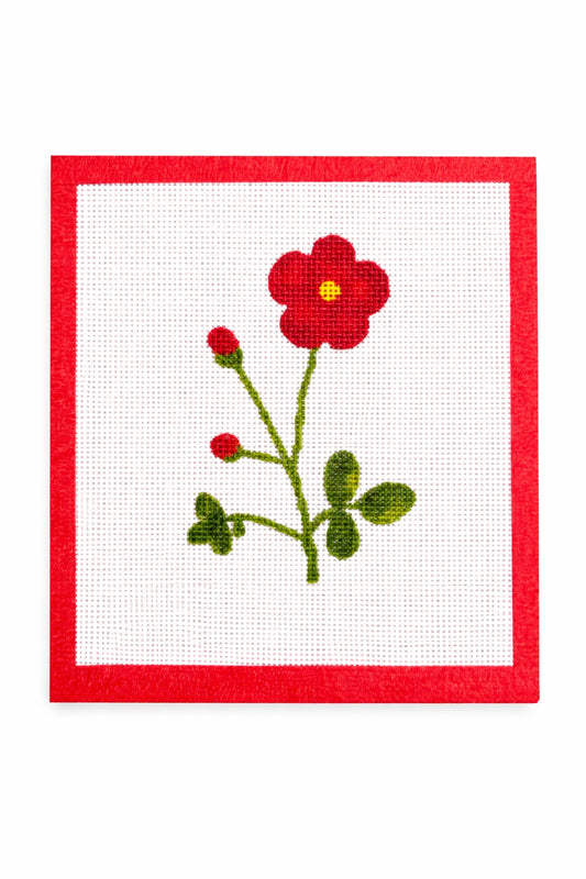 Poppy Printed Needlepoint Canvas