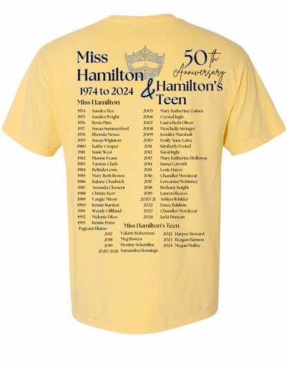 MISS HAMILTON 50TH ANNIVERSARY COMFORT COLOR TEE