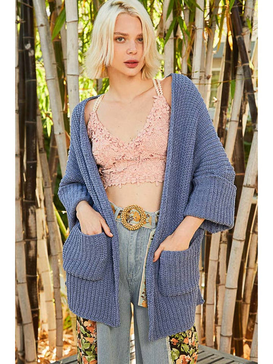 Dusty Skies Sweater Cardigan