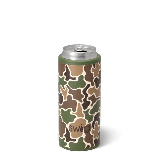 Swig Hunting Camo Skinny Can Cooler 12oz