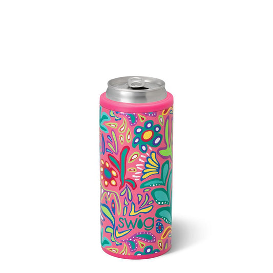 Swig Flora Rosa Skinny Can Cooler 12oz