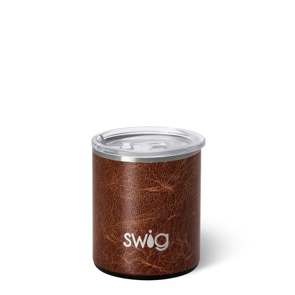 SWIG Leather Lowball Tumbler 12oz