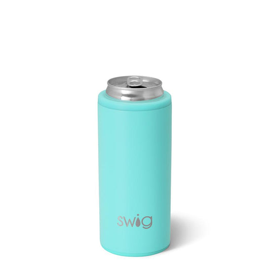 Swig Aqua Skinny Can Cooler 12oz