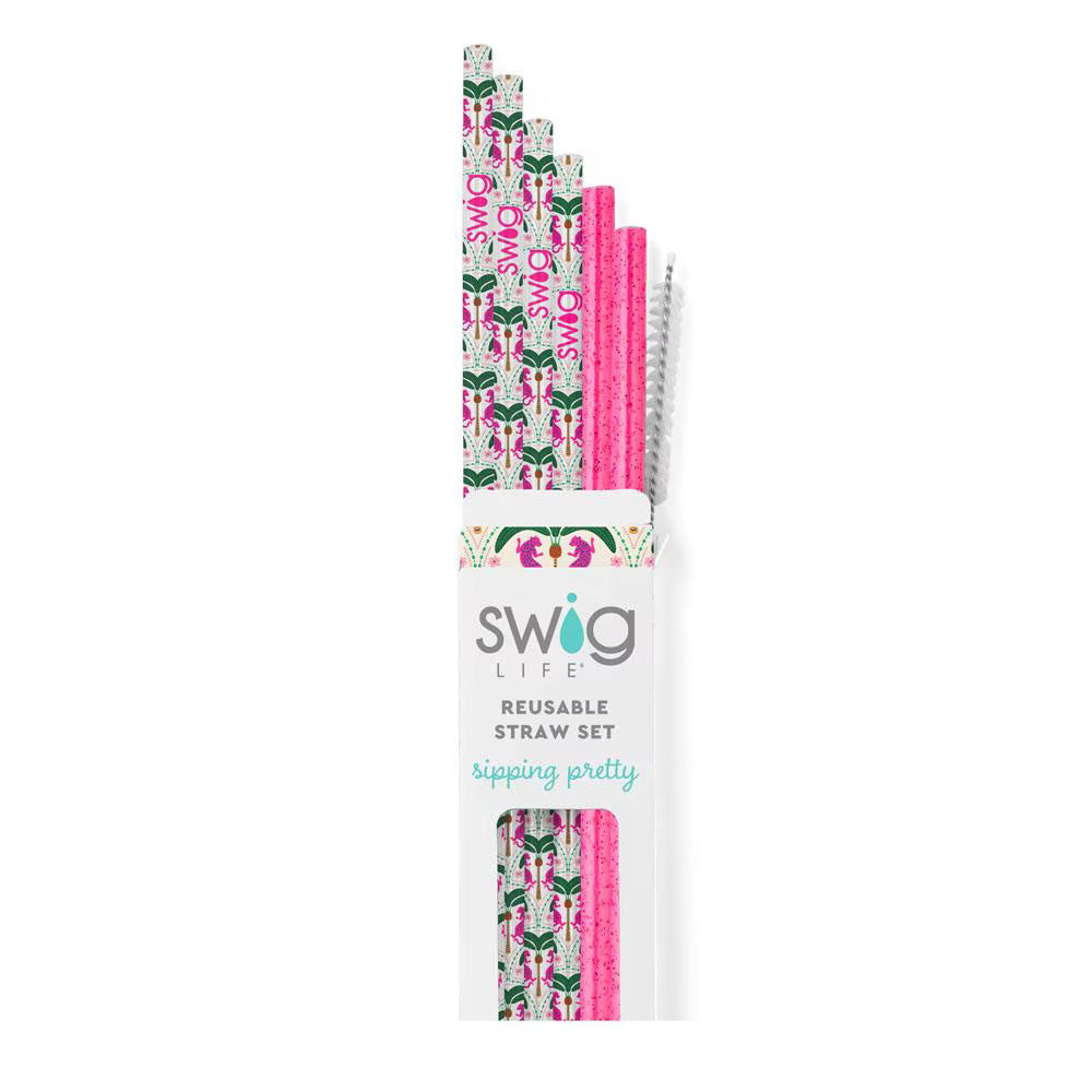 Swig Palm Royale Reusable Straw Set