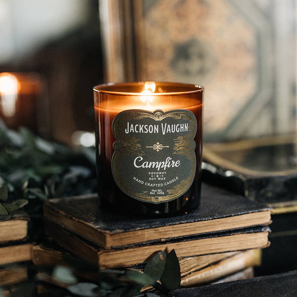Jackson-Vaughn Headrick's Collection 11 oz. Candle- Campfire