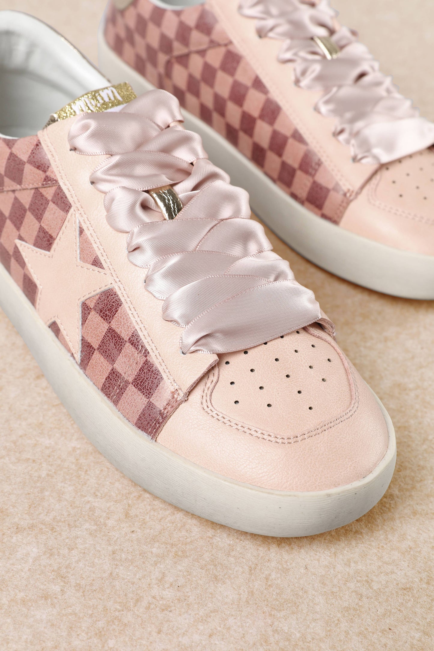 The Alex Pink Checker Sneaker