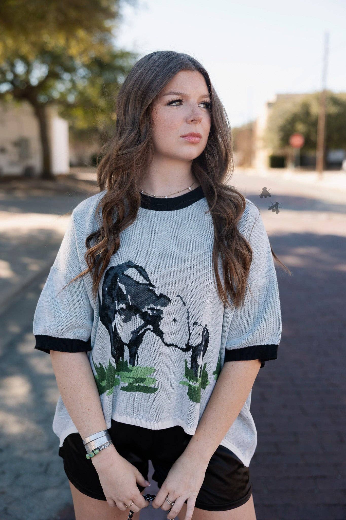 On the Farm Oversize Knit Top