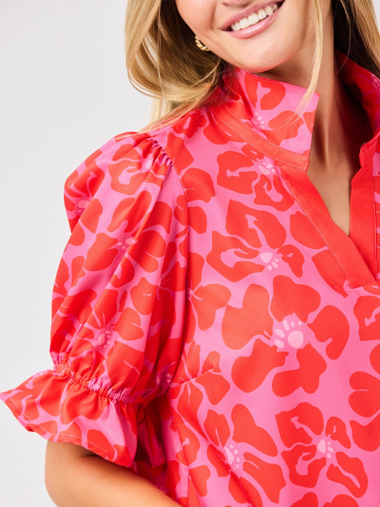 Pink Garden Samba Top