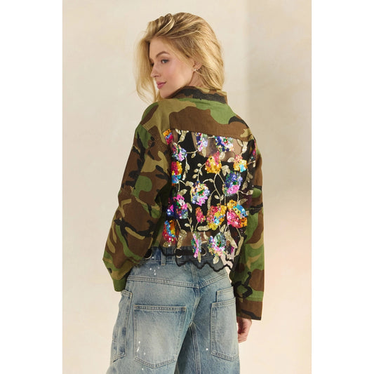 Camo with a Dash of Glitter Jacket