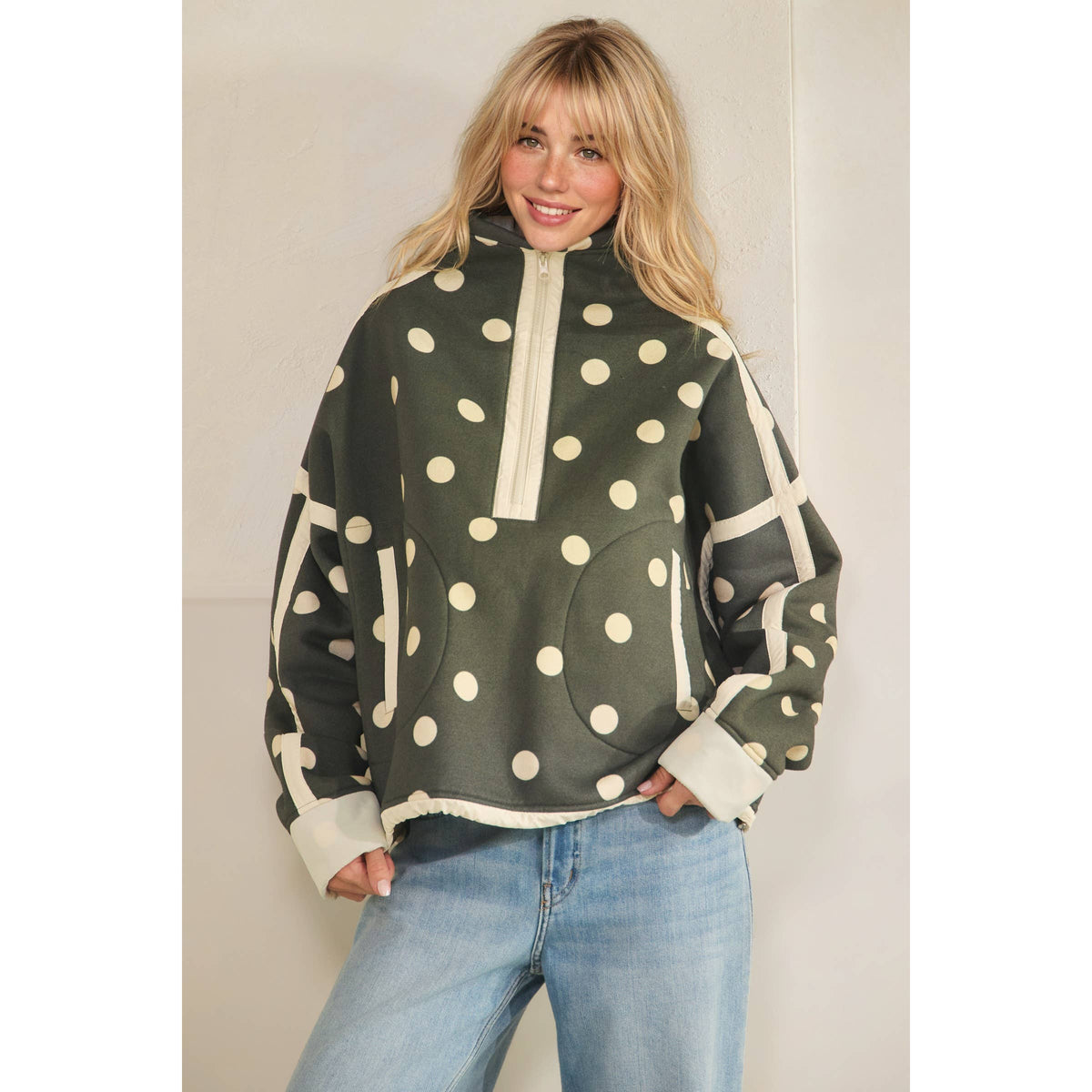 Polka Dot Pull Over